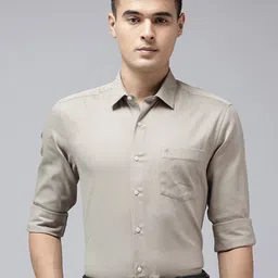 Arrow Manhattan Slim Fit Textured Pure Cotton Formal Shirt-picture-46