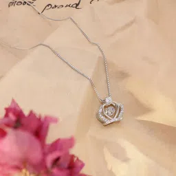 Tweov Jewels Women Rhodium-Plated Circular Pendants with Chains-image-31
