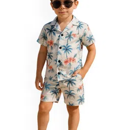 FASHION GRAB Boys Printed Shirt With Shorts-image-90