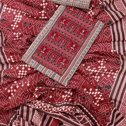 SALWAR STUDIO Embroidered Pure Cotton Unstitched Dress Material-image-36