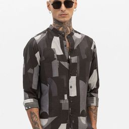 Snitch Men Smart Slim Fit Opaque Printed Casual Shirt-picture-45