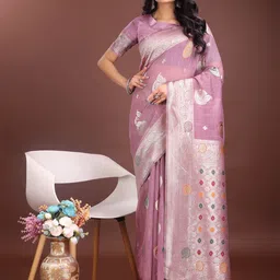 LeeliPeeri Designer Woven Design Zari Saree-image-73