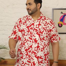 bigbanana Plus Size Floral Printed Short Sleeves Shirt-picture-10