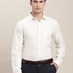 Turtle Classic Textured Pure Cotton Formal Shirt-image-89