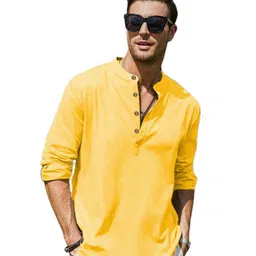 APEKTRA Men Mandarin Collar Straight Kurta-picture-30