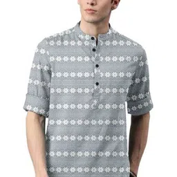 ISUEL FAB Men Vertical Stripes Casual Shirt-picture-6