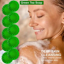 GROOVY Set Of 10 Green Tea Bathing Bar - 100 g Each-58