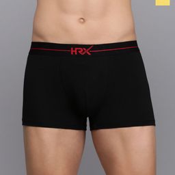 HRX by Hrithik Roshan Pack Of 2 Mid-Rise Short Trunks HRX_TRK_002_BLK_YLW_2PC-21