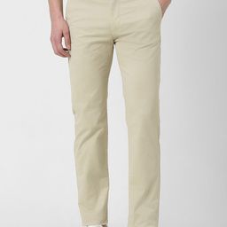 Peter England Casuals Men Slim Fit Mid-Rise Chino Trousers-picture-40