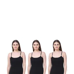 SAJATA Women Sleeveless Camisole - Pack Of 3-image-55