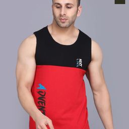 SLOWLORIS Men Pack Of 2 Printed Combed Cotton Sleeveless Gym Vests-picture-46