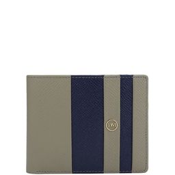 Da Milano Men Striped RFID Leather Two Fold Wallet-30