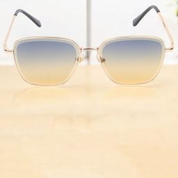 DressBerry Women Square Sunglasses Dress 5227 god blue pink-Blue-Pink-38