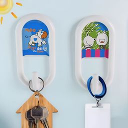 DeoDap 2 Pieces Mulricoloured Multipurpose Strong Hook-42