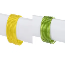 1ST TIME Set Of 24 Yellow Alloy Bangles-picture-35