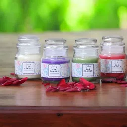 Brahmz Multicoloured 4 pieces Jar Candle-23