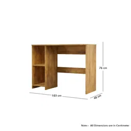 HEXA RED Brown Engineered Wood Study Table For Work From Home Students & Computer Table image 2