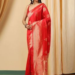 INDIOTSAV Woven Design Zari Banarasi Saree-image-26