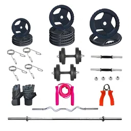 ADRENEX Set Of 30 Standard & Curl Rod Home Gym Combo image 5