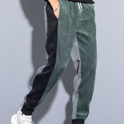 StyleCast Men Colourblocked Printed Original Trousers-image-82