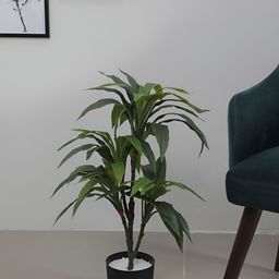 ARICK DECOR Green 1 Pieces Dracaena Artificial Plant With Pot-22