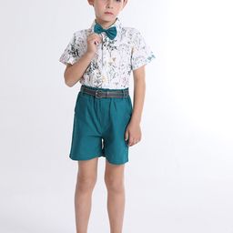 LULU & SKY Boys Printed Shirt with Shorts-picture-44