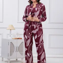 NWH Printed Shoulder Straps Top & Trousers With Shrug Co-Ords-image-120