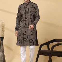 Majestic Man Men Ethnic Motifs Printed Kurta-picture-36