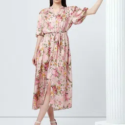 Vero Moda Floral Print Puff Sleeve Fit & Flare Maxi Dress-picture-53