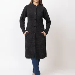 TWENTY ME Women Embroidered Longline Cardigan-image-53