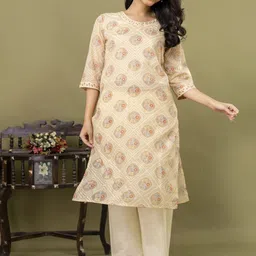 SINGNI Printed Pure Cotton Top With Trousers Co-Ords-image-33