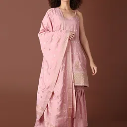 V-Mart Women Regular Kurti with Sharara & With Dupatta-picture-48