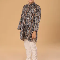 The Mini Trunk Boys Printed Regular Kurta with Trousers image 5