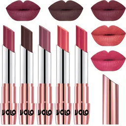 VOLO Set Of 5 Creme Matte Lipstick-3.5g-31-35-36-37-41-32