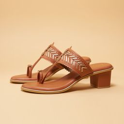 ERIDANI Ethnic Block Sandals-18
