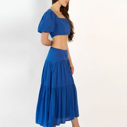 Virgio Square Neck Top With Skirt Co-Ords-image-1
