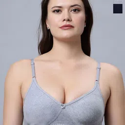 In Care Pack Of 2 Pure Cotton Full Coverage T-shirt Bra-image-40