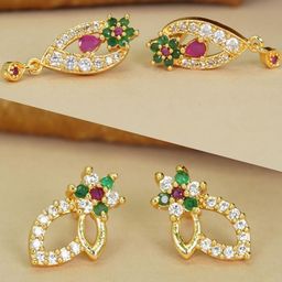 DIVASTRI Women Gold Earrings-22