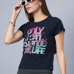 98 Degree North Women Printed Applique T-shirt-image-84