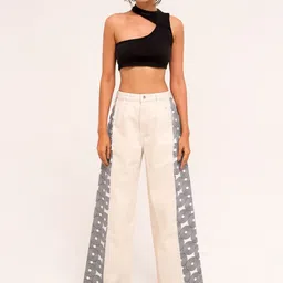 FREYAA Women Wide Leg High-Rise Cotton Jeans-image-32