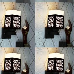 Gojeeva Brown Wood Square Wall Lamps-picture-19