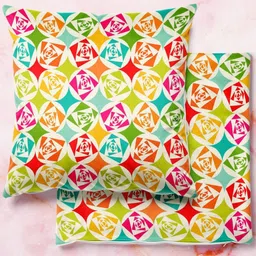 ArtzFolio Multicoloured Set of 2 Velvet Square Cushion Covers-image-92