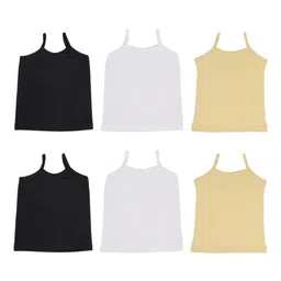 Aimly Girls Pack Of 6 Cotton Camisoles-23