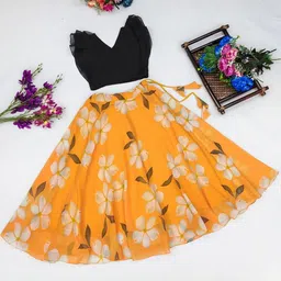 RJ ONLINE Ready To Wear Poly Georgette Lehenga Choli-picture-58