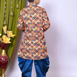 NFC CREATION Boys Embroidered Regular Sequinned Kurta with Patiala image 5