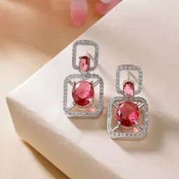 ZENEME Geometric Drop Earrings-18