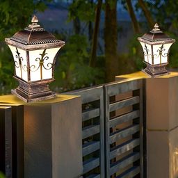 KINIS Gold-Toned & White 2 Pieces Frustrum Shaped Light Outdoor Lamps-image-39