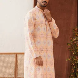 Jompers Men Geometric Embroidered Sequinned Kurta image 3