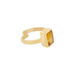 GenZcomplex Gold-Plated Brass Finger Ring-image-73