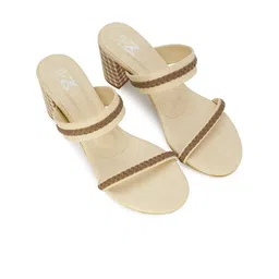 THE MADRAS TRUNK Striped Block Mules image 2